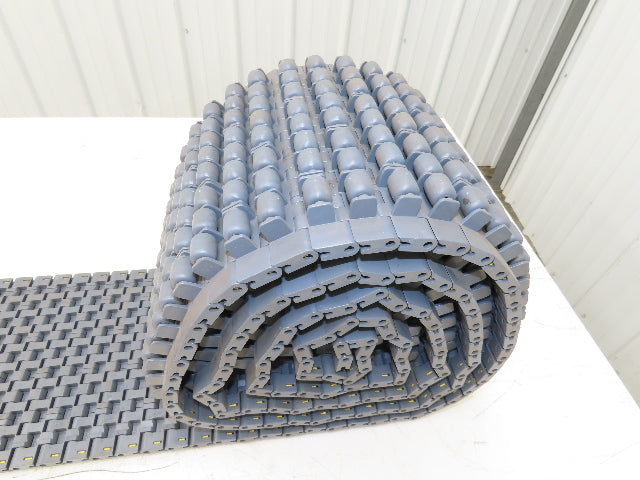 Intralox 1400 Series Plastic Roller Top 10" Wide Conveyor Belt Gray 125" Length