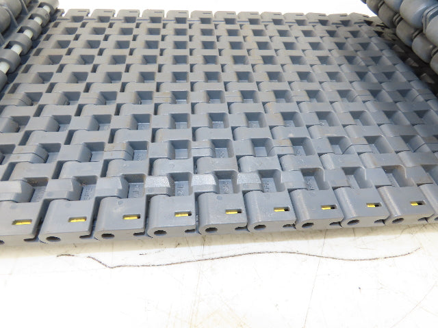 Intralox 1400 Series Plastic Roller Top 10" Wide Conveyor Belt Gray 125" Length