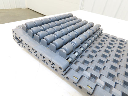 Intralox 1400 Series Plastic Roller Top 10" Wide Conveyor Belt Gray 125" Length