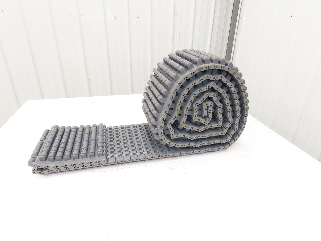 Intralox 1400 Series Plastic Roller Top 10" Wide Conveyor Belt Gray 125" Length