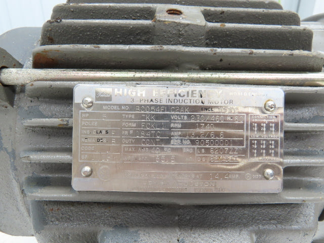 Toshiba B0054FLC2AK World Energy Induction Motor 5Hp 1740 RPM 230/460V 3PH IKK