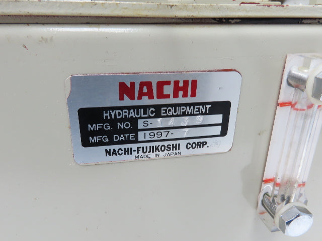 Nachi UPV-1A-16N0-1.5-4-15 Hydraulic Power Unit 10 Gal 7.8gpm Uni Pump 220V 3PH