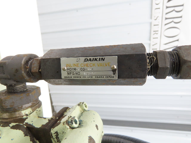 Daikin V8A 1RXT-10 Hydraulic Power Unit 25 Liter 3.5gpm 1000psi 220V 3PH