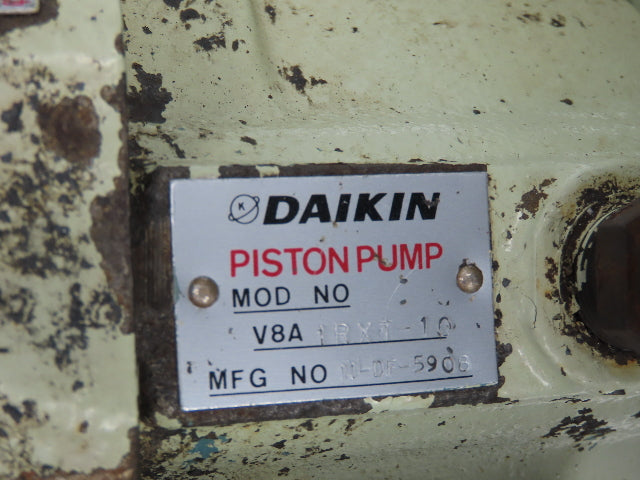 Daikin V8A 1RXT-10 Hydraulic Power Unit 25 Liter 3.5gpm 1000psi 220V 3PH