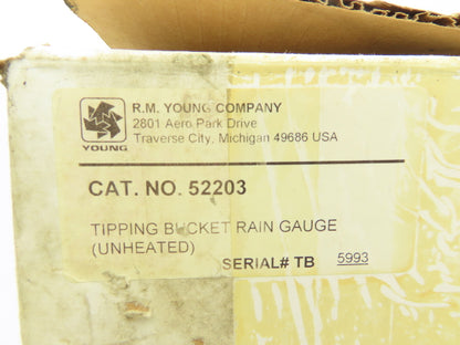 RM Young 52203 Tipping Bucket Rain Gauge Unheated 200cm² 15"H