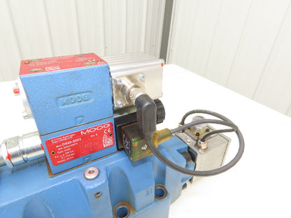 MOOG D684Z4826G Hydraulic Servo Directional Valve Analog Interface Rev S 350 Bar