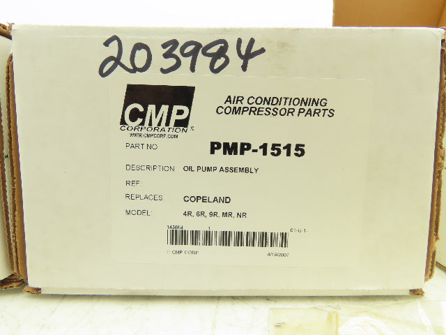 CMP PMP-1515 Oil Pump Assembly for Copeland Compressor Lot of 3