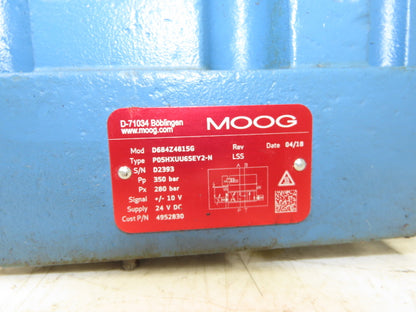 MOOG D684Z4815G Hydraulic Servo Directional Valve Analog Interface 350 Bar
