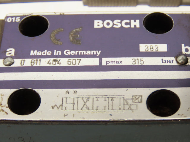 Bosch 0 811 404 607 Hydraulic Servo Proportional Control Valve W Actuator 24V