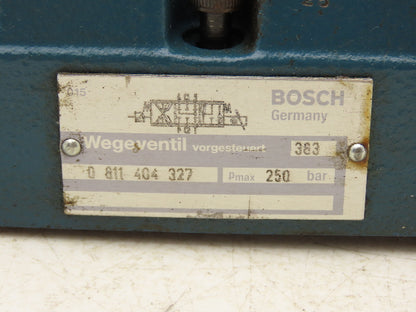 Bosch 0 811 404 607 Hydraulic Servo Proportional Control Valve W Actuator 24V