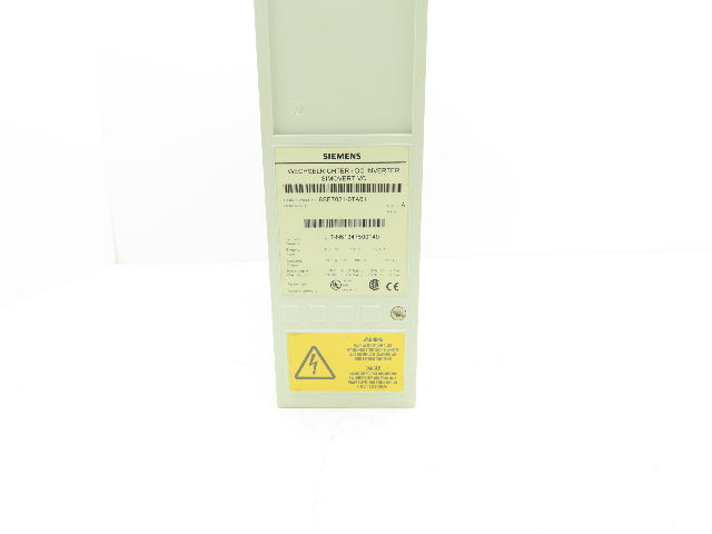 Siemens 6SE7021-0TA61 Simovert DC Inverter 510-650VDC In 380-480VAC 0-600Hz Out