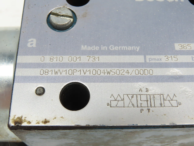 Bosch 0810001731 Proportional Directional Servo Valve W Proportional Amplifiers