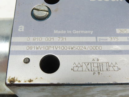 Bosch 0810001731 Proportional Directional Servo Valve W Proportional Amplifiers