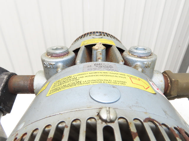 Gast M3218T 6066-V107A-T339 Rotary Oil-Less Vacuum Pump 15PSI 55CFM 5Hp 230/460V
