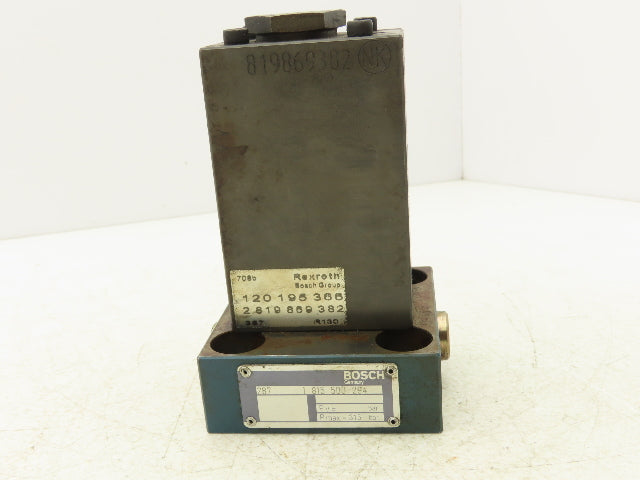 Bosch Rexroth 2 819 869 382 Pressure Valve Control Block w Relief Valve 315 Bar