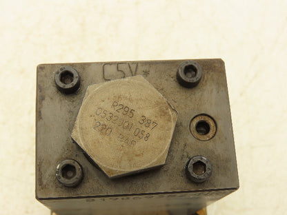 Bosch Rexroth 2 819 869 382 Pressure Valve Control Block w Relief Valve 315 Bar