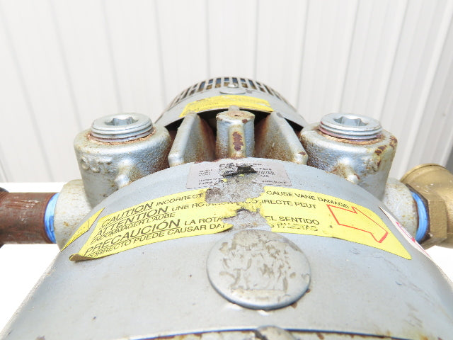 Gast M3218T 6066-V107A-T339 Rotary Oil-Less Vacuum Pump 15PSI 55CFM 5Hp 230/460V