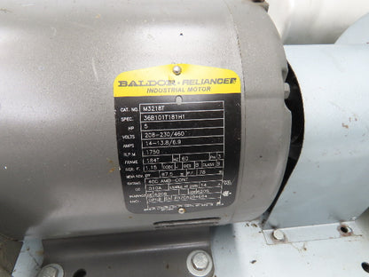 Gast M3218T 6066-V107A-T339 Rotary Oil-Less Vacuum Pump 15PSI 55CFM 5Hp 230/460V
