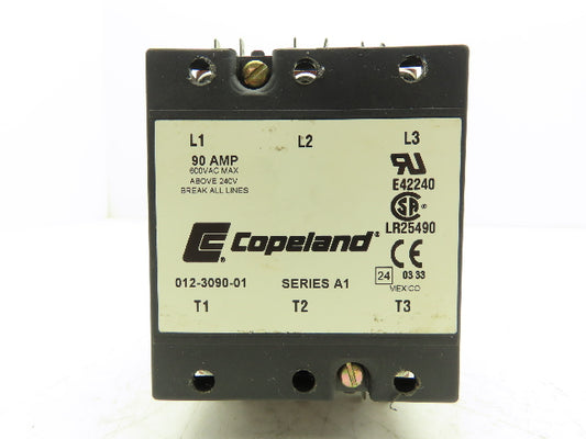 Copeland 012-3090-01 Definite Purpose Contactor 90A 575V 120V Coil Open Type