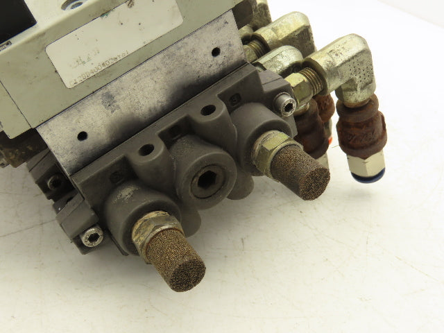 Numatics C12BB4004026Y61 Pneumatic Solenoid Valve 8-Station Manifold 24VDC