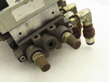 Numatics C12BB4004026Y61 Pneumatic Solenoid Valve 8-Station Manifold 24VDC