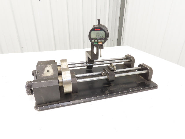 Starrett F2730-1 Wisdom Digital Indicator Mounted On Eccentricity Runout Tool
