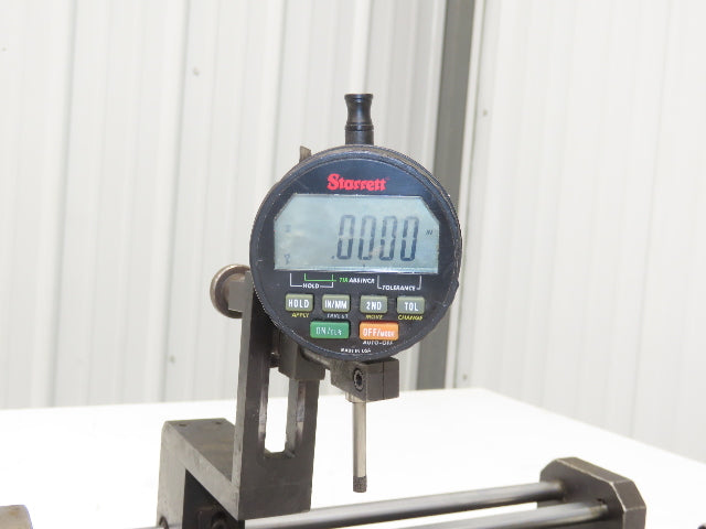 Starrett F2730-1 Wisdom Digital Indicator Mounted On Eccentricity Runout Tool