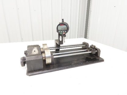 Starrett F2730-1 Wisdom Digital Indicator Mounted On Eccentricity Runout Tool