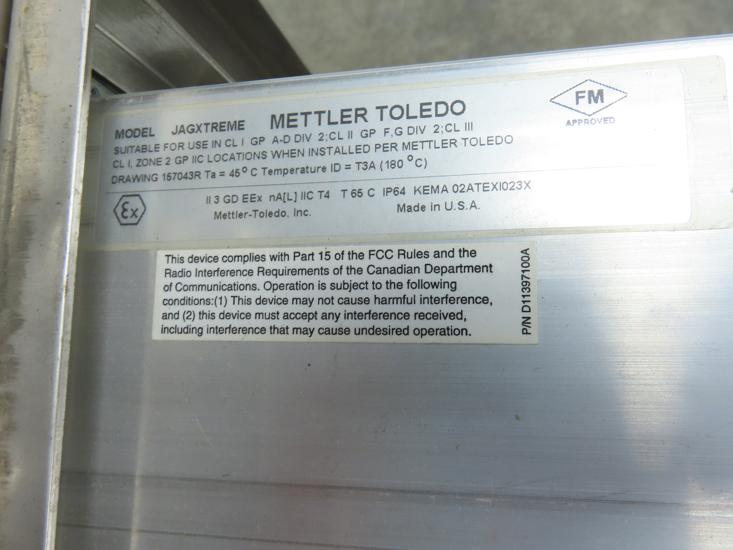 Mettler Toledo 9477/9482 Checkweigher Express Weigh Scale Conveyor 18"Belt 36"L