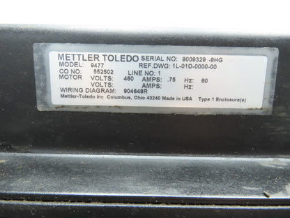 Mettler Toledo 9477/9482 Checkweigher Express Weigh Scale Conveyor 18"Belt 36"L