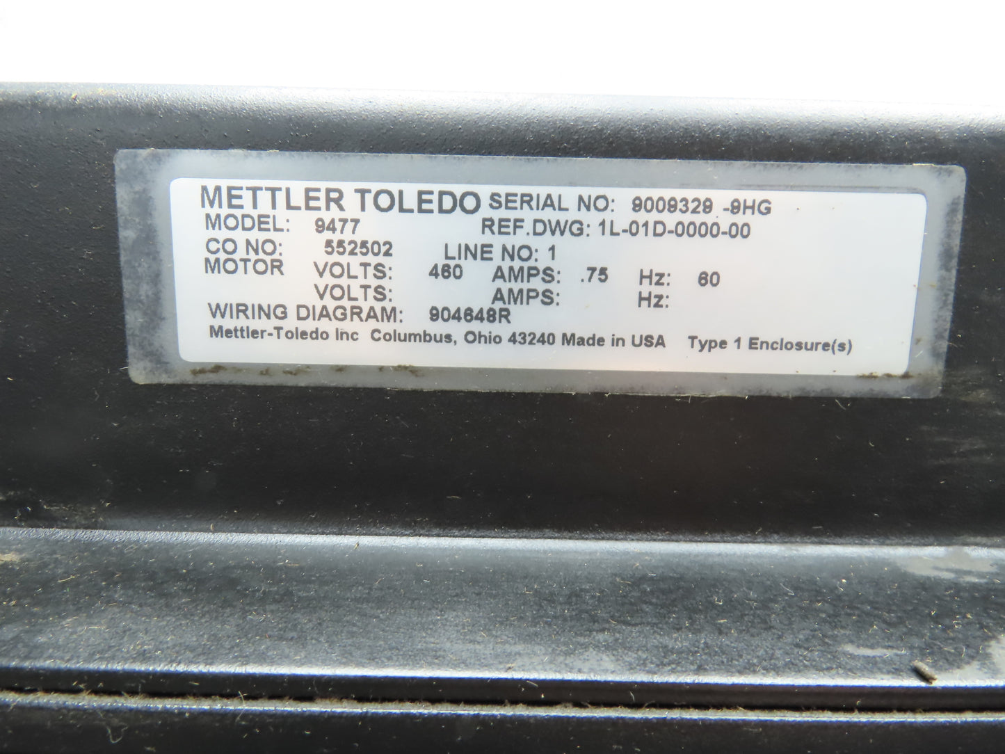 Mettler Toledo 9477/9482 Checkweigher Express Weigh Scale Conveyor 18"Belt 36"L