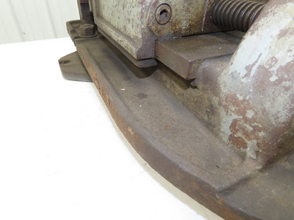 Cincinnati Milling Machine Drill Press Bench Vise 8.5" Jaws 7" Opening W/Swivel