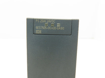Siemens 6ES7 505-0KA00-0AB0 SIMATIC S7-1500 System Power Supply 25 Watt 24VDC