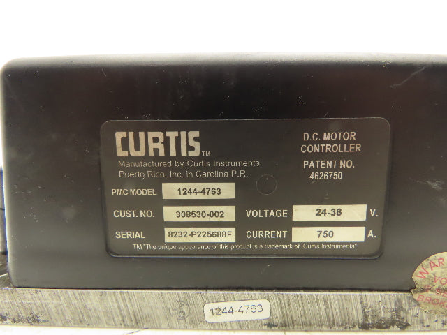 Curtis 1244-4763 TACS Forklift DC Motor Speed Controller 24-36V 750A