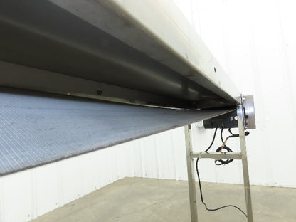 Stainless Low Profile Belt Conveyor 10"W x 59"L 115V Variable Speed 7.5"W Belt