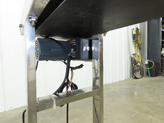 Stainless Low Profile Belt Conveyor 10"W x 59"L 115V Variable Speed 7.5"W Belt