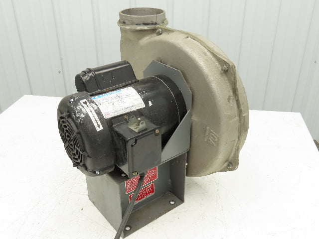 Cincinnati Fan PB-10A Centrifugal Radial Blower 884 CFM 1Hp 115/230V 1PH 6x5"