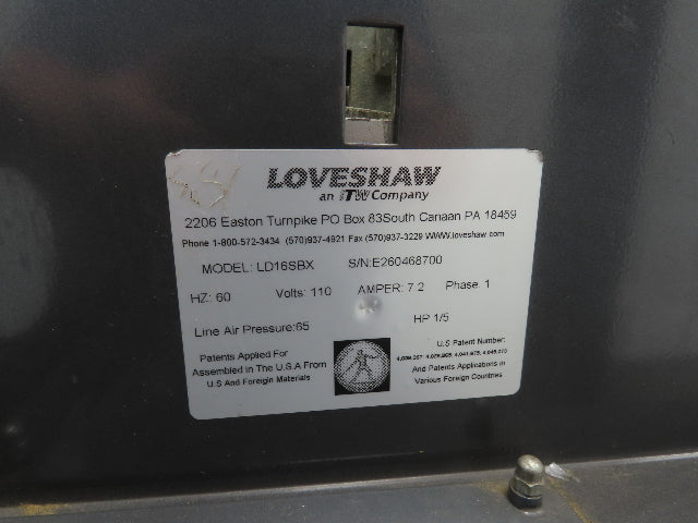 Loveshaw Little David 16SBX Automatic Case Sealer Box Taper Machine Flap Folder