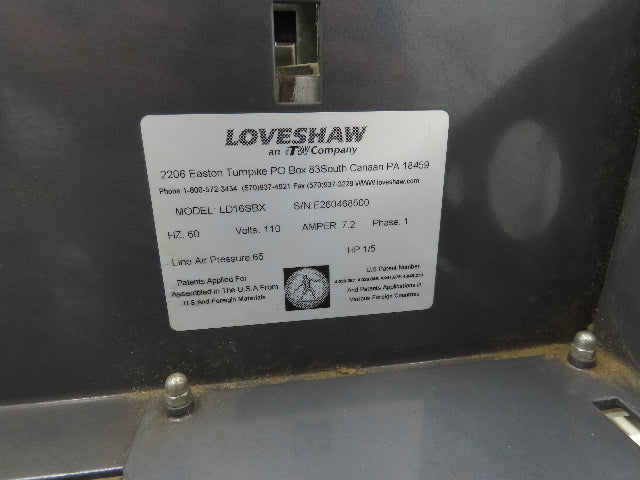 Loveshaw Little David 16SBX Automatic Case Sealer Box Taper Machine Flap Folder