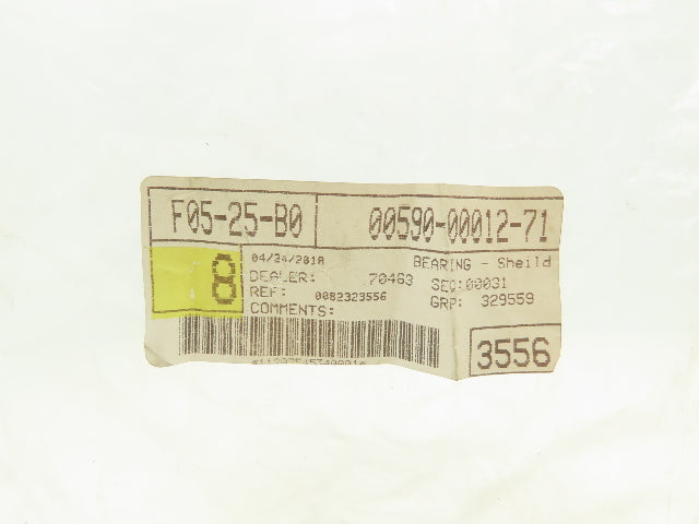 Toyota 00590-00012-71 OEM Forklift Single Shield Bearing Class III Lot Of 8