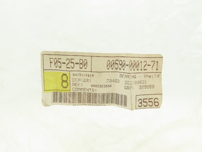Toyota 00590-00012-71 OEM Forklift Single Shield Bearing Class III Lot Of 8