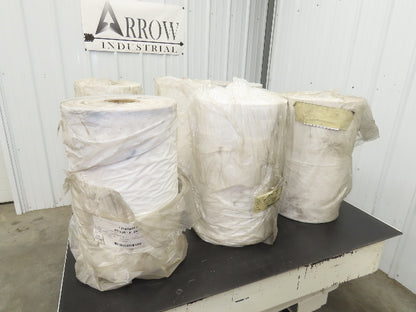 1.7 Mil White Tint Plastic Film Stretch Shrink Wrap 19-5/8"x 5000' Roll Lot of 6