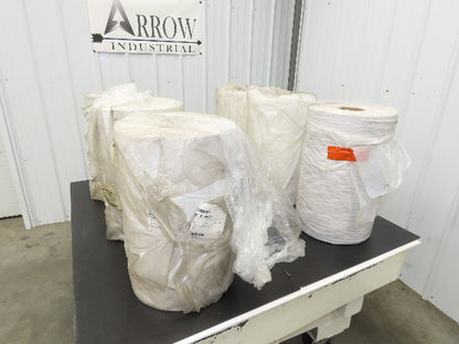 1.7 Mil White Tint Plastic Film Stretch Shrink Wrap 19-5/8"x 5000' Roll Lot of 6