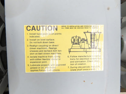 Lamson 516-0-6-AD Multistage Centrifugal Blower 25Hp 230/460V 3Ph 3500RPM