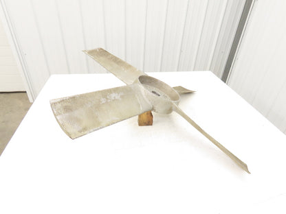 Airfoil U2-2718-4-36-REG 36" Aluminum Impeller 4-Blade Fan 1.5" Bore Propeller