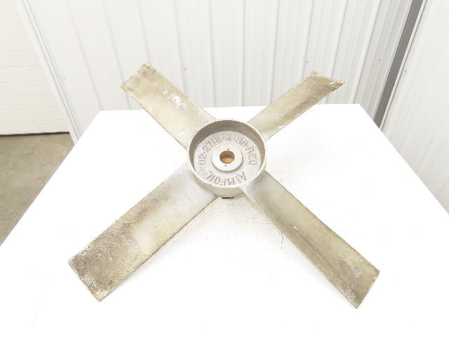 Airfoil U2-2718-4-36-REG 36" Aluminum Impeller 4-Blade Fan 1.5" Bore Propeller