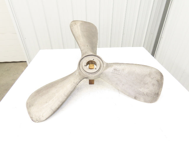 36" Aluminum Propeller 3-Blade Fan Impeller Bushing Bore