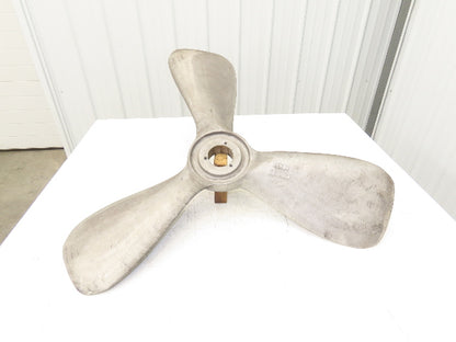 36" Aluminum Propeller 3-Blade Fan Impeller Bushing Bore