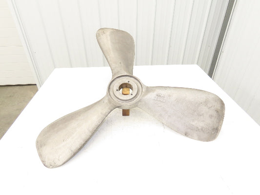 36" Aluminum Propeller 3-Blade Fan Impeller Bushing Bore