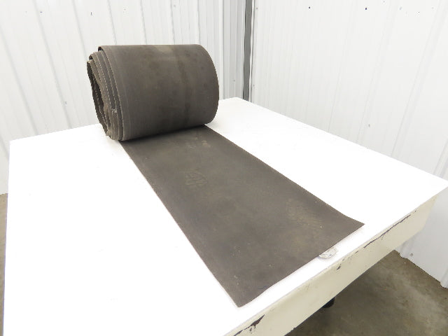 16.25"W x 130' Soft Top Fabric Conveyor Belt 1-Ply Gray Reversible 3/32"